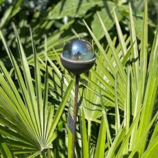 5061098720879 1 Medium Marble Suncatcher Garden Stake Ornament Lustered Blue.jpg